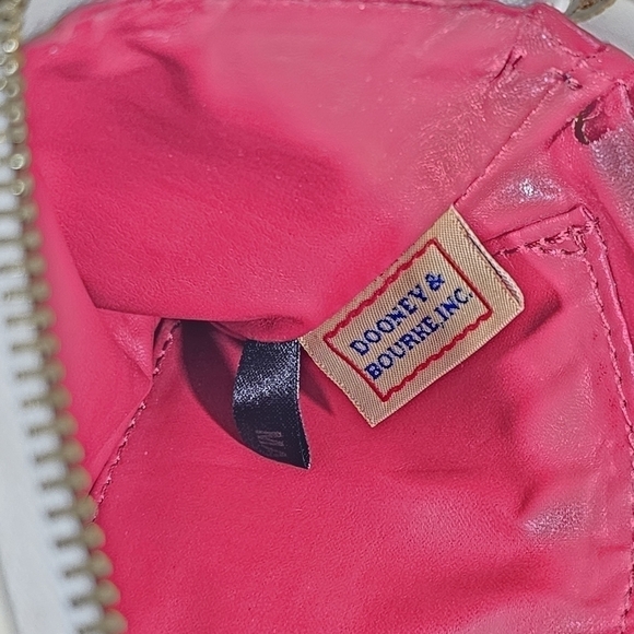 Dooney & Bourke  clutche yellow white and blue - Picture 7 of 9